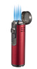Visol Palisade Quad Flame Cigar Lighter - Red - VLR286003-Palisade-RD