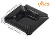 Visol Festus Large Cigar Ashtray - Matte Black - VASH433
