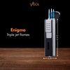 Visol Enigma Triple Flame Cigar Lighter - Silver - VLR406102-Enigma-SL