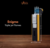 Visol Enigma Triple Flame Cigar Lighter - Yellow - VLR406104-Enigma-YL