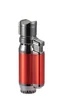 Visol Retail Package - Bulldog Red & Blue Quad Flame Lighter 24 count - VLR4-Bulldog-RD-BL-Prepack