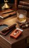 Caseti Wedge V Cigar Cutter - Burnt Orange - CACU137OR