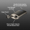 Visol Panda Triple Flame Cigar Lighter - Gunmetal - VLR407102-Panda-GM