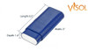 Visol Santa Fe Blue Leather Cigar Case - VCASE701BL