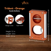 Caseti Trident Burnt Orange Cigar Cutter - CACU140OR