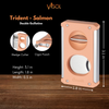 Caseti Trident Salmon Cigar Cutter - CACU140SM