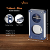 Caseti Trident Navy Blue Cigar Cutter - CACU140BL