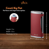 Caseti BigFlat Burgundy Cigar Lighter - CAL567BG