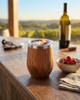 Visol Vino Wood Stainless Steel Double Walled Insulated Travel Mug - VAC411WD