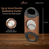 Visol Syrus Wood Double Guillotine Cutter - VCUT410WD