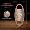Visol Wild West Antique Copper Cigar Cutter - VCUT419CP