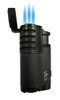 Visol Angelo Charcoal & Clear Retail Prepack - 20 Cigar Lighters - VLR4-Angelo-2CL-Prepack
