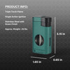 Visol Kamet V Cutter Green Triple Torch Cigar Lighter- VLR408705-Kamet-GN