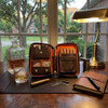 Visol Peter James Leather Brown Travel Cigar Case - VPJ004