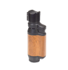 Visol Retail Package - Bulldog Wood Quad Flame Lighter 24 count - VLR4-Bulldog-WD-Prepack