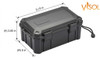 Visol Crown-15 Count Plastic Travel Humidor - 15 Cigars - VHUD312-Crown-15