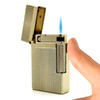 Visol Hubbard Barley Soft Flame and Torch Flame Flint Lighter - Gold - VLR4-Hubbard-BY-GD