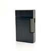 Visol Hubbard Brushed Stripes Soft Flame and Torch Flame Flint Lighter - Black - VLR4-Hubbard-ST-BK