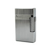 Visol Hubbard Brushed Stripes Soft Flame and Torch Flame Flint Lighter - Chrome - VLR4-Hubbard-ST-CH