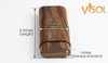 Timber Cherry Wood Finish Case - 3 Cigars - VCASE720