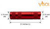 Visol Rio Multi-Tool Cigar Punch and Roach Clip - Red - VCUT738RD