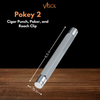 Visol Pokey 2 Cigar Punch, Poker, and Roach Clip - Gunmetal - VCUT736GM