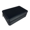 Visol Marvel Diamond Pattern Leather Large Travel Cigar Case - VCASE750