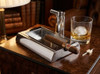 Visol Magic Rectangular Metal Ashtray with Single Cigar Rest  - VASH5010