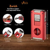 Visol Zurich Dual Torch Flame Cigar Lighter – Red