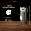 Visol Poseidon Soft Flame Pipe Lighter Retail Prepack - 24 Count
