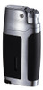 Visol Bron Matte Black & Brushed Chrome Single Jet Torch Lighter