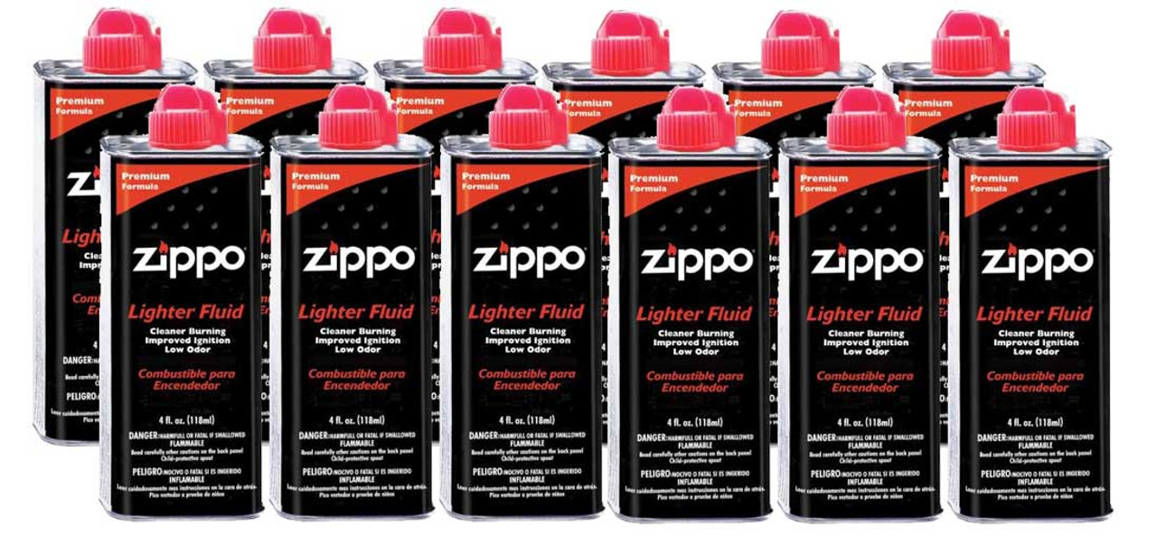 Zippo Lighter Fluid 4 oz Can (12 Pack) - SHIPS BY GROUND ONLY -  buzippofluid4oz12pk