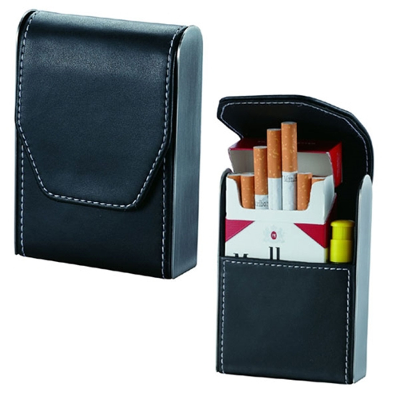EL Mio Leather Cigarette Case (Black_103-4200-01) : Amazon.in: Home &  Kitchen