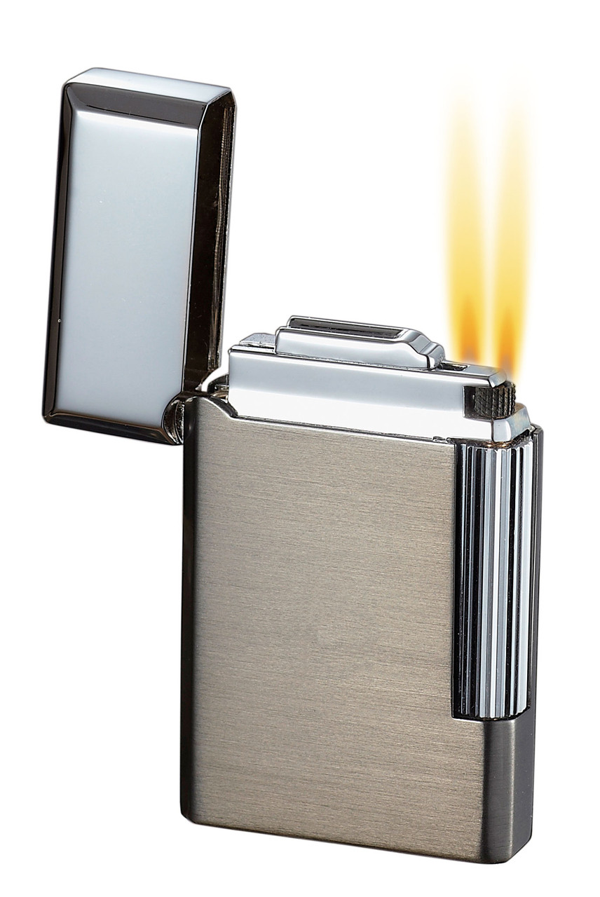 Visol Pyxis Dark Gunmetal Flint Lighter - VLR301001 - Visol