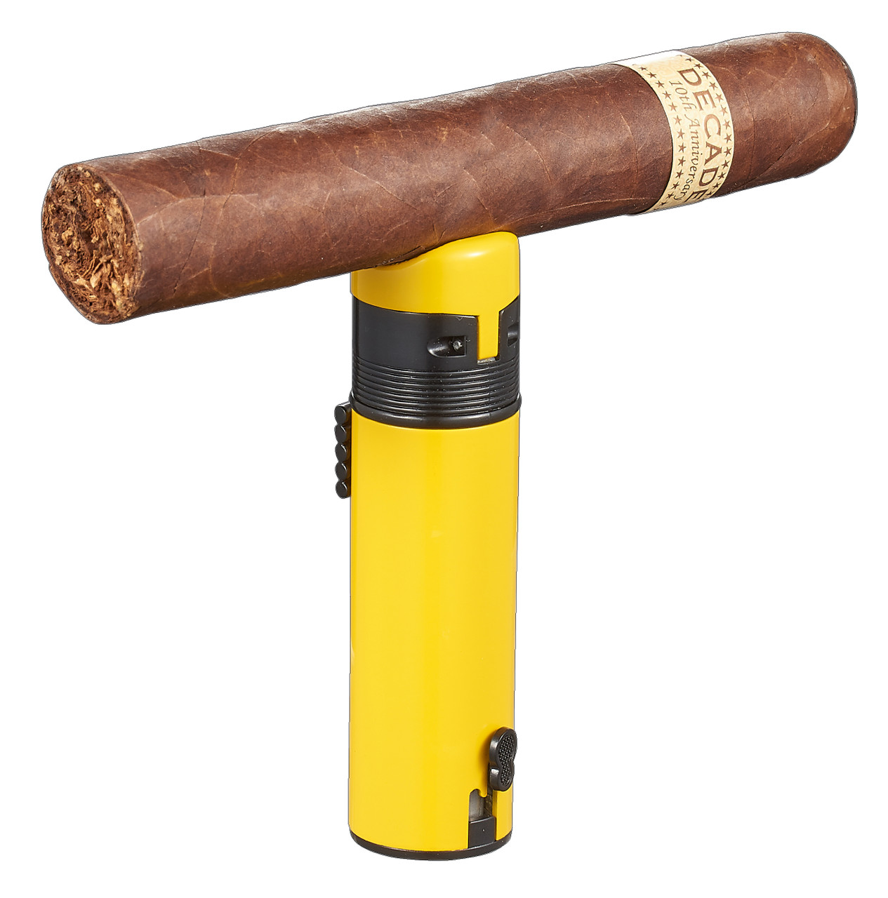Visol Saddle Triple Torch Lighter -Yellow - VLR405606-SADDLE-YL
