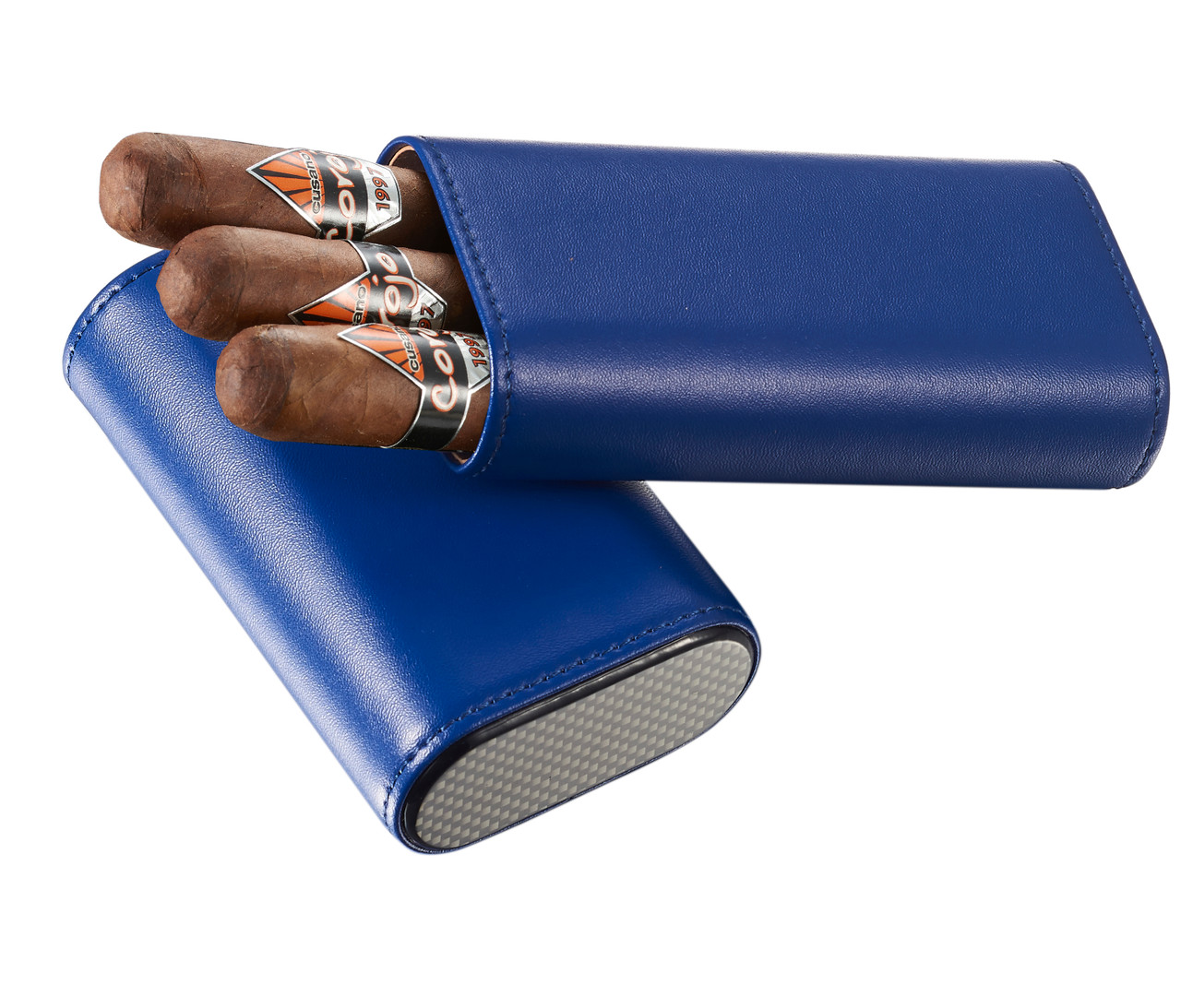 Leather case for cigar cutter double blade - E BLUE