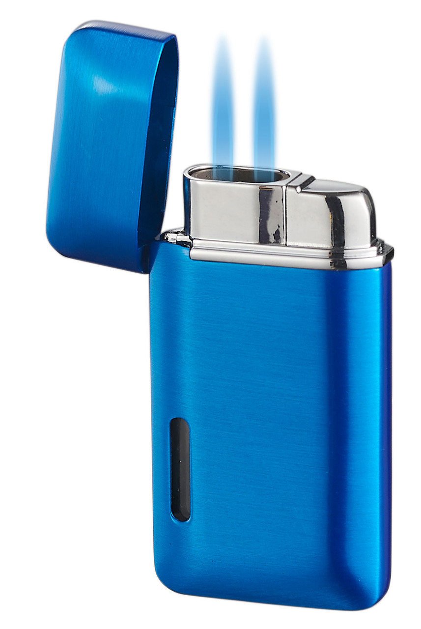 【極美品】FLAVOR6 3×2シーガル Visol Nevis Dual Torch Cigar Lighter - Blue - VLR405303-NEVIS-BL