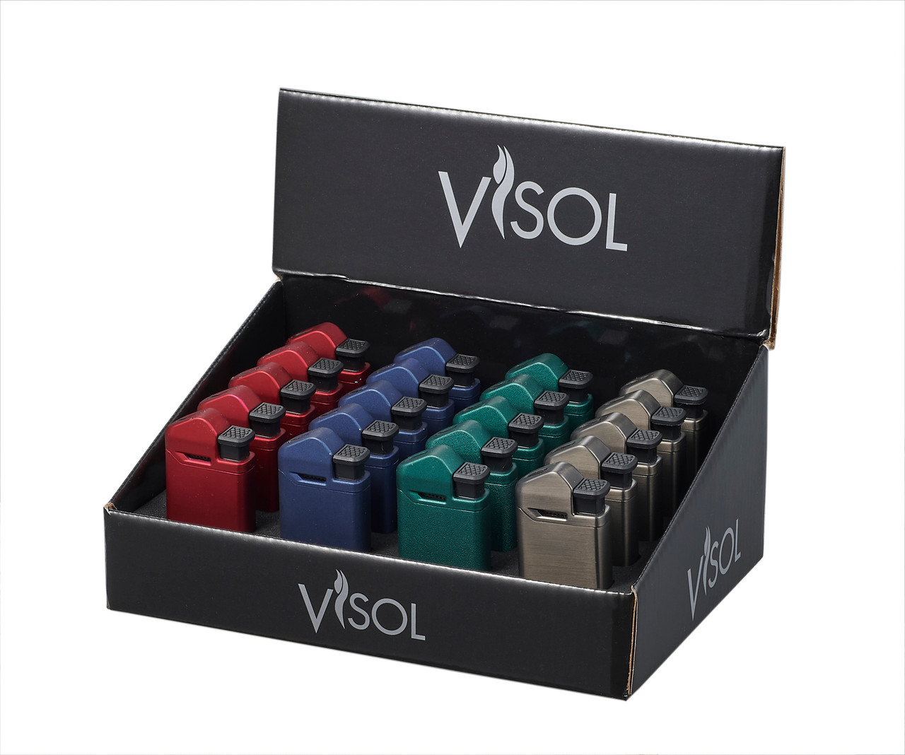 Visol Axis Color Retail Prepack - 20 Cigar Lighters - VLR7-Axis-4CL-Prepack