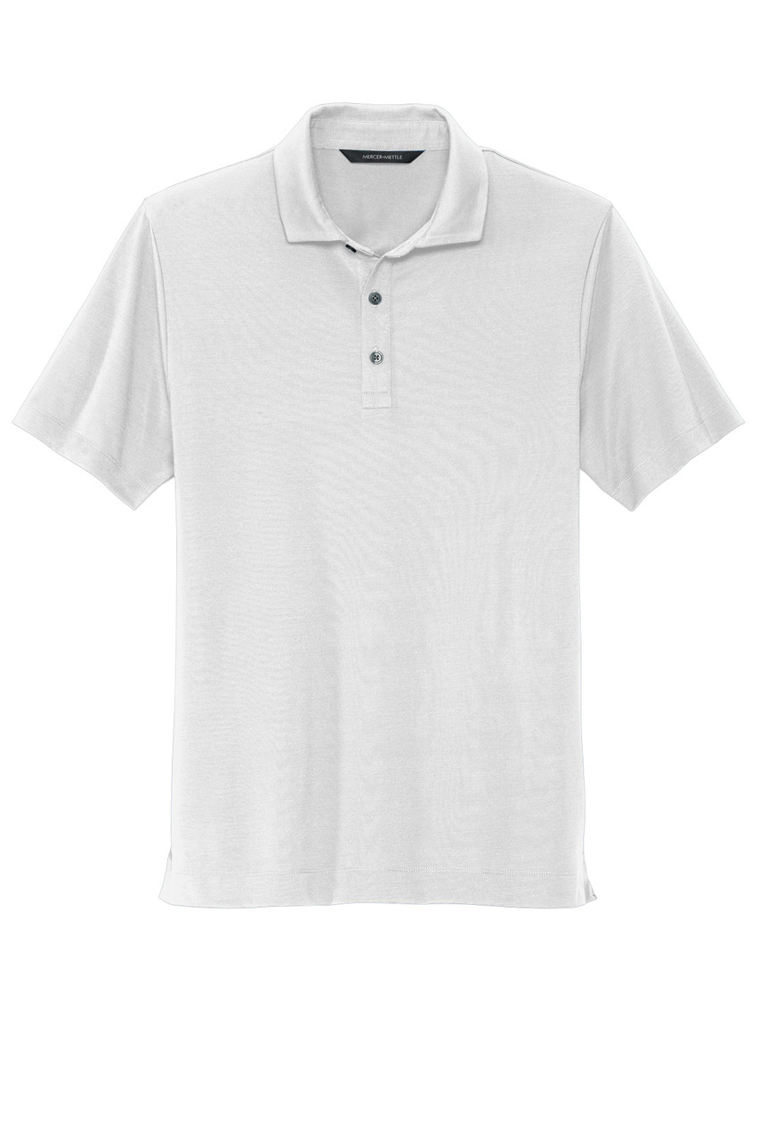 Visol Jersey Blend Polo Shirt - White - VAPPOLO-WH