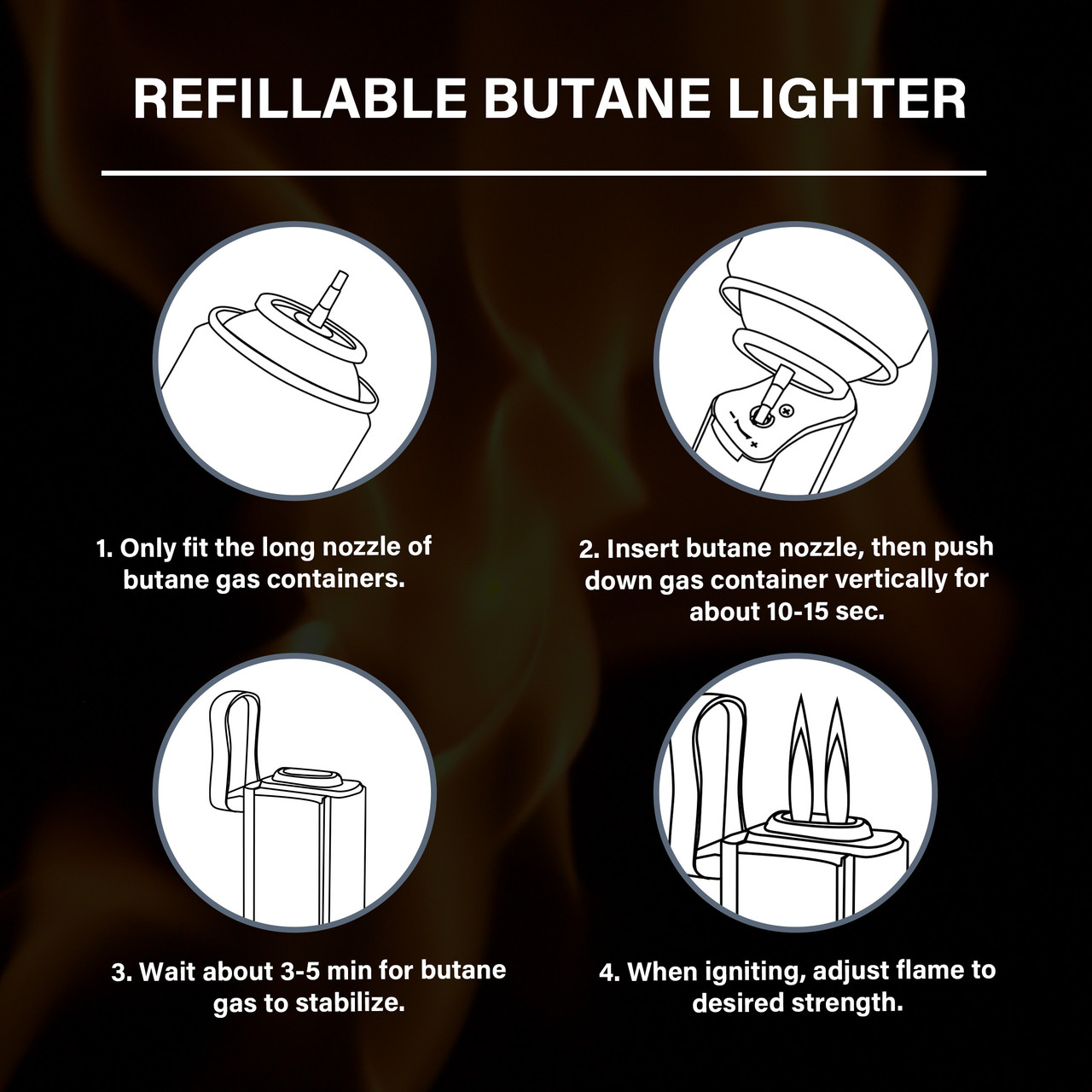 Visol Diablo Triple Torch Flame Lighter w/ Spring V Cutter - Red