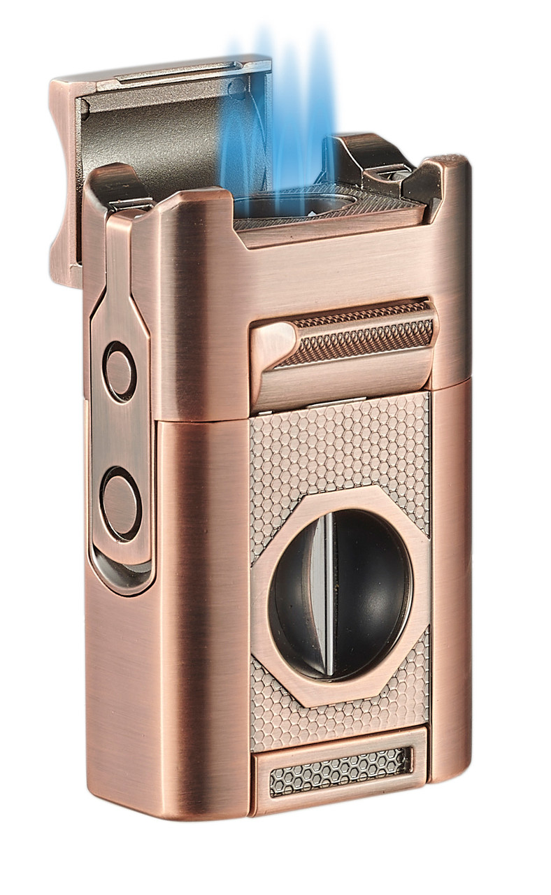 Visol Joplin Quad Torch Flame Lighter - Bronze - VLR7-Joplin-BZ