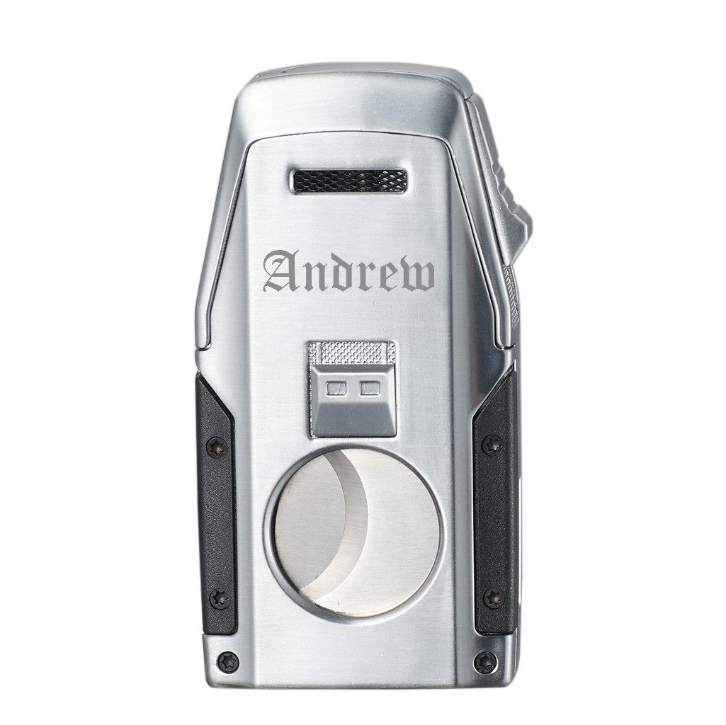 Visol Viper Dual Torch Flame Cigar Lighter – Silver