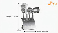 Visol Bar Pro Stainless Steel 4 Piece Bar Set - VAC227