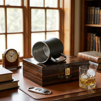 Visol 16 oz Matte Black Stein Moscow Mule Mug - VAC386BK