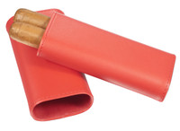 Visol Santa Fe Red Leather Cigar Case - VCASE701RD2
