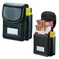 Visol Mercury Stainless Steel Double Sided Twenty Cigarette Pocket Case - Gunmetal - VCM528