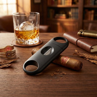 Visol Chrys Black V-Cut Cigar Cutter - VCUT903