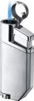 Visol PortofiNo Satin Chrome Wind-Resistant Torch Flame Lighter - VLR300801