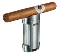 Visol Rhino Brushed Chrome Quad Torch Flame Cigar Lighter - VLR403803