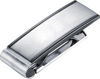 Visol Javier Brushed Gunmetal Stainless Steel Money Clip - VMC724
